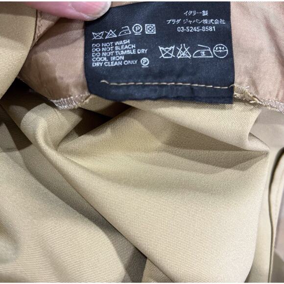 Prada Khaki Dress Size US 2-4 Flat Front Pockets Italy technostretch Trouser - Picture 15 of 15